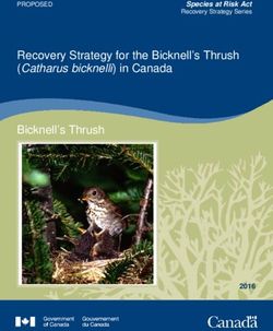 Recovery Strategy for the Bicknell's Thrush (Catharus bicknelli) in Canada Bicknell's Thrush - Species at Risk Act - Registre public des ...