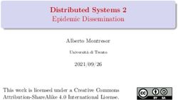 Distributed Systems 2 Epidemic Dissemination - Alberto Montresor 2021/09/26 This work is licensed under a Creative Commons Attribution-ShareAlike ...
