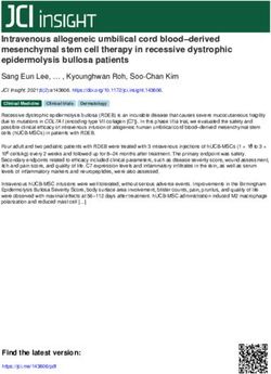 Intravenous allogeneic umbilical cord blood-derived mesenchymal stem cell therapy in recessive dystrophic epidermolysis bullosa patients - JCI Insight