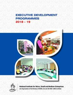 EXECUTIVE DEVELOPMENT PROGRAMMES 2018 - 19 - National Institute for Micro, Small and Medium Enterprises - Neeri