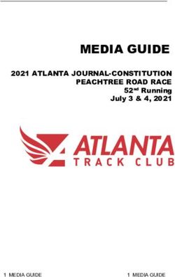 MEDIA GUIDE 2021 ATLANTA JOURNAL-CONSTITUTION PEACHTREE ROAD RACE - July 3 & 4, 2021