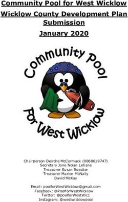 Community Pool for West Wicklow Wicklow County Development Plan Submission January 2020