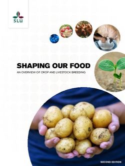 SHAPING OUR FOOD Shaping our Food - AN OVERVIEW OF CROP AND LIVESTOCK BREEDING - SLU