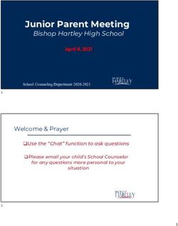 Junior Parent Meeting - Bishop Hartley High School