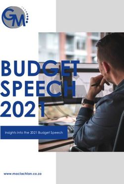 BUDGET SPEECH 2021 Insights into the 2021 Budget Speech - www.maclachlan.co.za