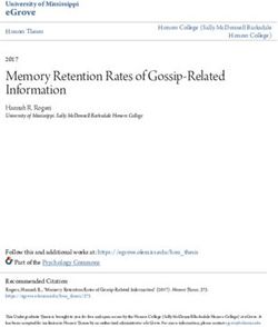 Memory Retention Rates of Gossip-Related Information - eGrove