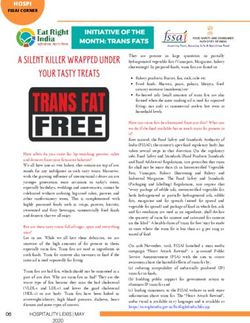 HOSPI FSSAI CORNER - Eat Right India