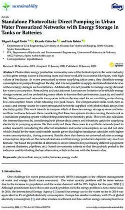 Standalone Photovoltaic Direct Pumping in Urban Water Pressurized Networks with Energy Storage in Tanks or Batteries - MDPI