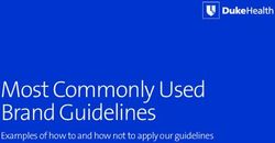 Most Commonly Used Brand Guidelines - Examples of how to and how not to apply our guidelines - Duke Health