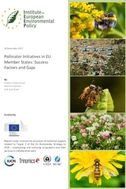 Pollinator Initiatives in EU Member States: Success Factors and Gaps - Institute for ...