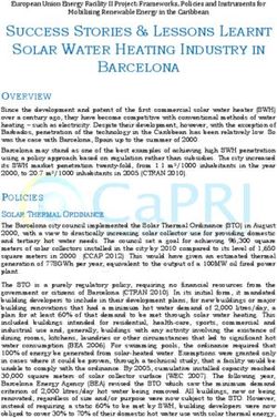 SUCCESS STORIES & LESSONS LEARNT SOLAR WATER HEATING INDUSTRY IN