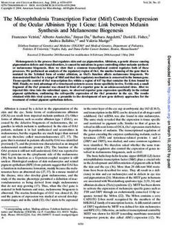 The Microphthalmia Transcription Factor (Mitf) Controls Expression of the Ocular Albinism Type 1 Gene: Link between Melanin Synthesis and ...