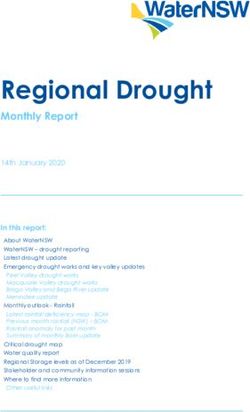 Regional Drought Monthly Report - WaterNSW