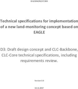 EAGLE Technical specifications for implementation of a new land-monitoring concept based on - D3: Draft design concept and CLC-Backbone, CLC-Core ...