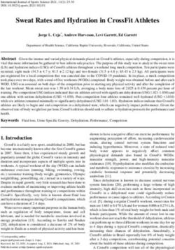 Sweat Rates and Hydration in CrossFit Athletes - Scientific ...