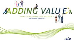 SMALL THINGS MAKE A BIG DIFFERENCE - Sustainability Report 2017 - ista International GmbH