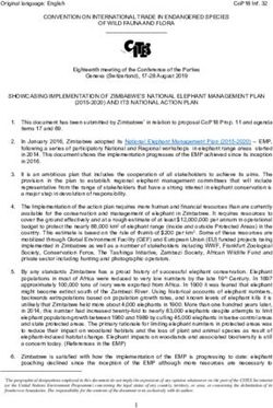 CONVENTION ON INTERNATIONAL TRADE IN ENDANGERED SPECIES OF WILD FAUNA AND FLORA - cites