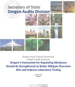 Oregon's Framework for Regulating Marijuana Should Be Strengthened to Better Mitigate Diversion Risk and Improve Laboratory Testing