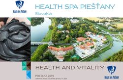 HEALTH SPA PIEŠŤANY Slovakia - HEALTH AND VITALITY - Danubius Hotels