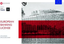 EUROPEAN BANKING LICENSE - LITHUANIAN SPECIALISED BANK - Ecovis