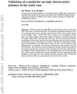 Validation of a model for an ionic electro-active polymer in the static case