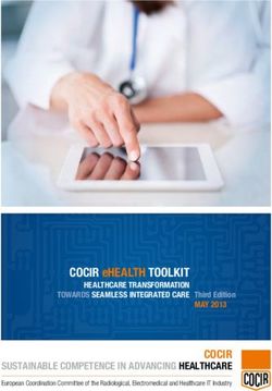 COCIR eHEALTH TOOLKIT - HEALTHCARE TRANSFORMATION COCIR