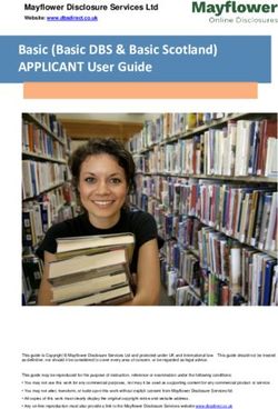 Basic (Basic DBS & Basic Scotland) APPLICANT User Guide