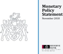 November 2018 Monetary Policy - Reserve Bank of New Zealand