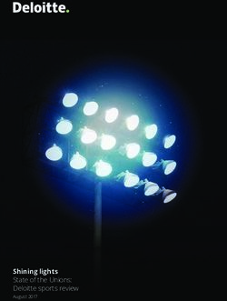 Shining lights State of the Unions: Deloitte sports review August 2017