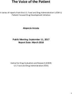 The Voice of the Patient - FDA