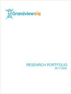 RESEARCH PORTFOLIO 2017-2022 - Grandview Children's Centre