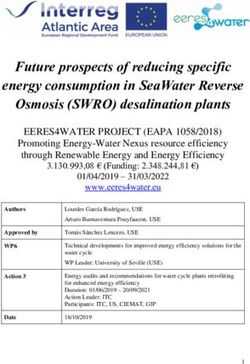Future prospects of reducing specific energy consumption in SeaWater Reverse Osmosis (SWRO) desalination plants - Eeres4water Project