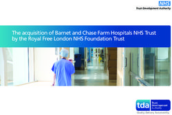 The acquisition of Barnet and Chase Farm Hospitals NHS Trust by the Royal Free London NHS Foundation Trust - Trust Development Authority