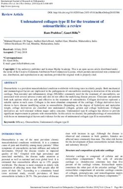 Undenatured collagen type II for the treatment of osteoarthritis: a review