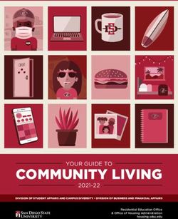 COMMUNITY LIVING YOUR GUIDE TO - 2021-22 Residential Education Office & Office of Housing Administration housing.sdsu.edu - SDSU Housing