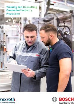 Training and Consulting Connected Industry - Program 2020 - Bosch ...