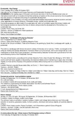 EVENTI info: tel. 0541 53399 - www.riminiturismo.it - Rimini turismo