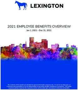 2021 EMPLOYEE BENEFITS OVERVIEW - Jan 1, 2021 - Dec 31, 2021 - Lexington-Fayette ...
