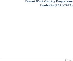 Decent Work Country Programme Cambodia (2011-2015)