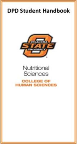 DPD Student Handbook - College of Education and Human Sciences