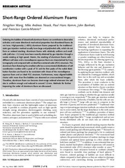 Short-Range Ordered Aluminum Foams - Ningzhen Wang, Mike Andreas Noack, Paul Hans Kamm, John Banhart, and Francisco García-Moreno* ...