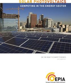 COMPETING IN THE ENERGY SECTOR - ON THE ROAD TO COMPETITIVENESS