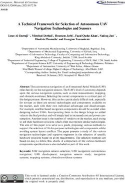 A Technical Framework for Selection of Autonomous UAV Navigation Technologies and Sensors