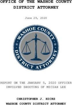 OFFICE OF THE WASHOE COUNTY DISTRICT ATTORNEY - CHRISTOPHER J. HICKS WASHOE COUNTY DISTRICT ATTORNEY - OFFICE OF THE WASHOE COUNTY ...