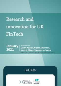 RESEARCH AND INNOVATION FOR UK FINTECH - JANUARY 2021 FULL PAPER - FINTECH SCOTLAND