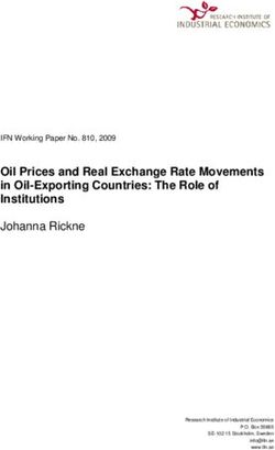 Oil Prices and Real Exchange Rate Movements in Oil-Exporting Countries: The Role of Institutions Johanna Rickne - IFN Working Paper No. 810, 2009