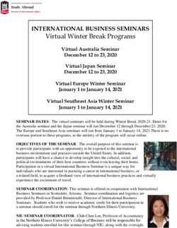 INTERNATIONAL BUSINESS SEMINARS - Virtual Winter Break Programs - Study Abroad