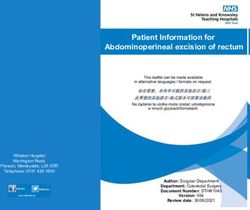 Patient Information for Abdominoperineal excision of rectum