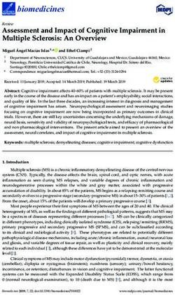 Assessment and Impact of Cognitive Impairment in Multiple Sclerosis: An Overview - MDPI