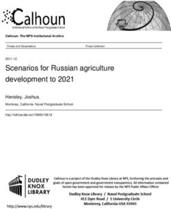Scenarios for Russian agriculture development to 2021 - Hensley, Joshua. Calhoun: The NPS Institutional Archive - Core